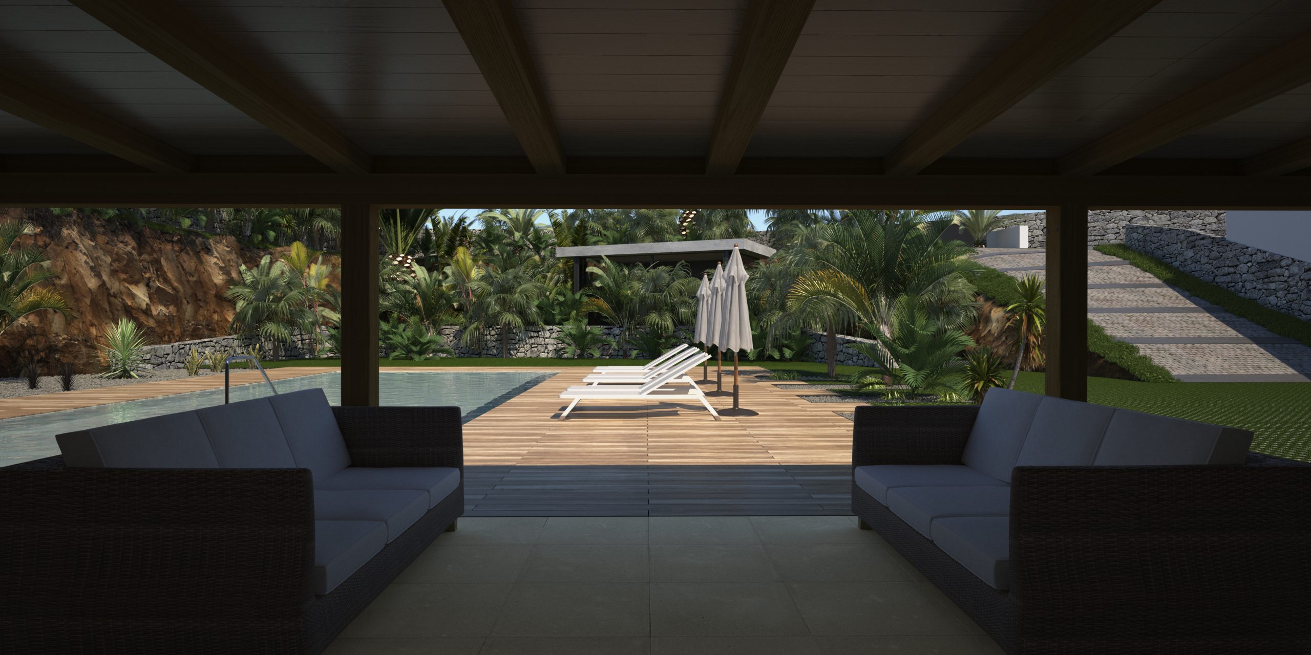 Architects Private home InteriorLandscape design Renders Hotelito 210920181 Tenerife Spain 001 scaled